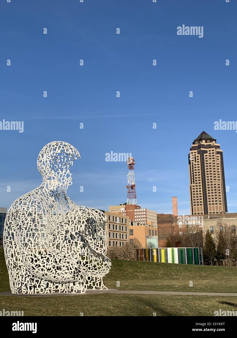 Downtown Des Moines Iowa Stock Photo Alamy