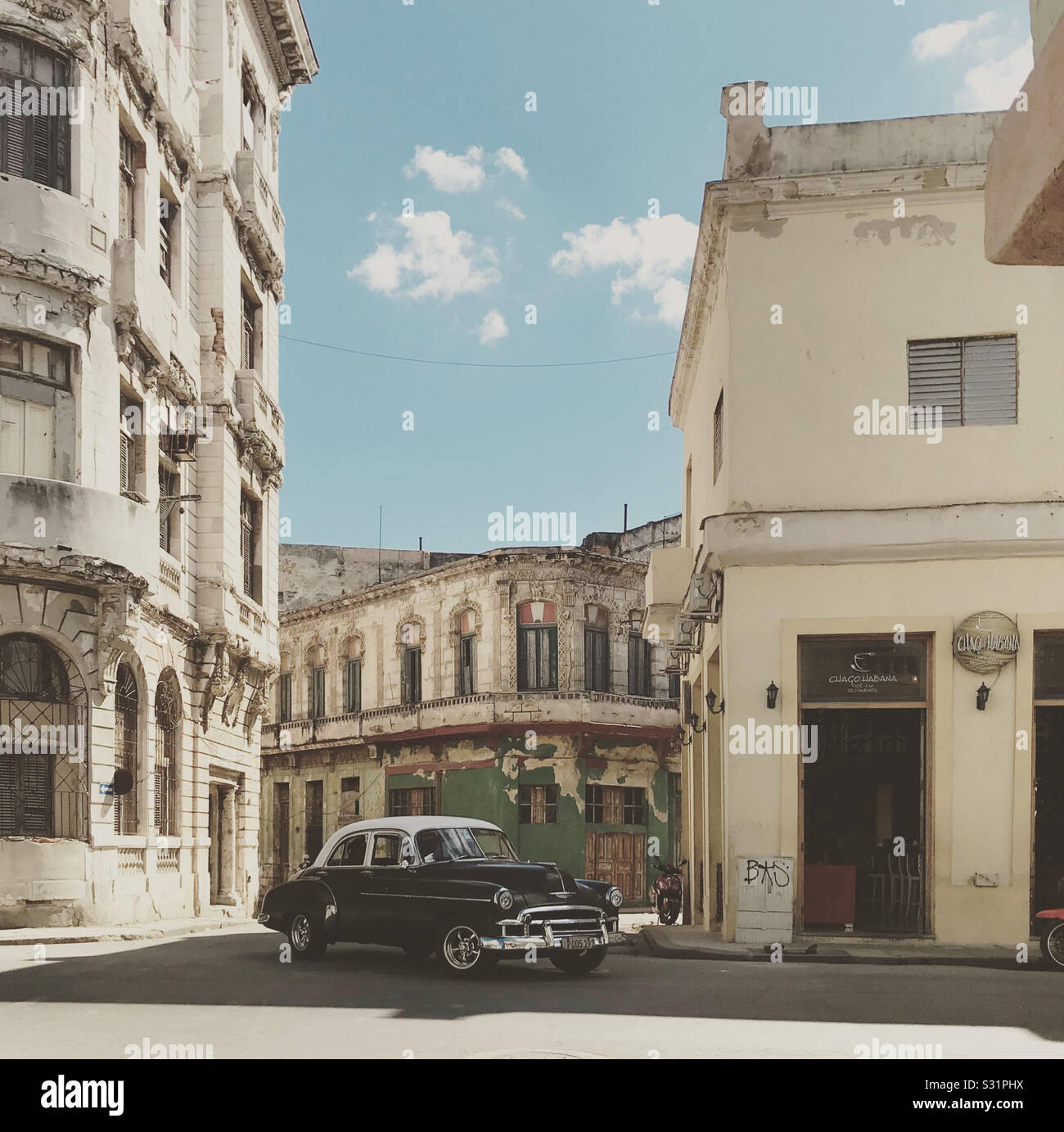 Classic car in Cuba, Havana Stock Photo