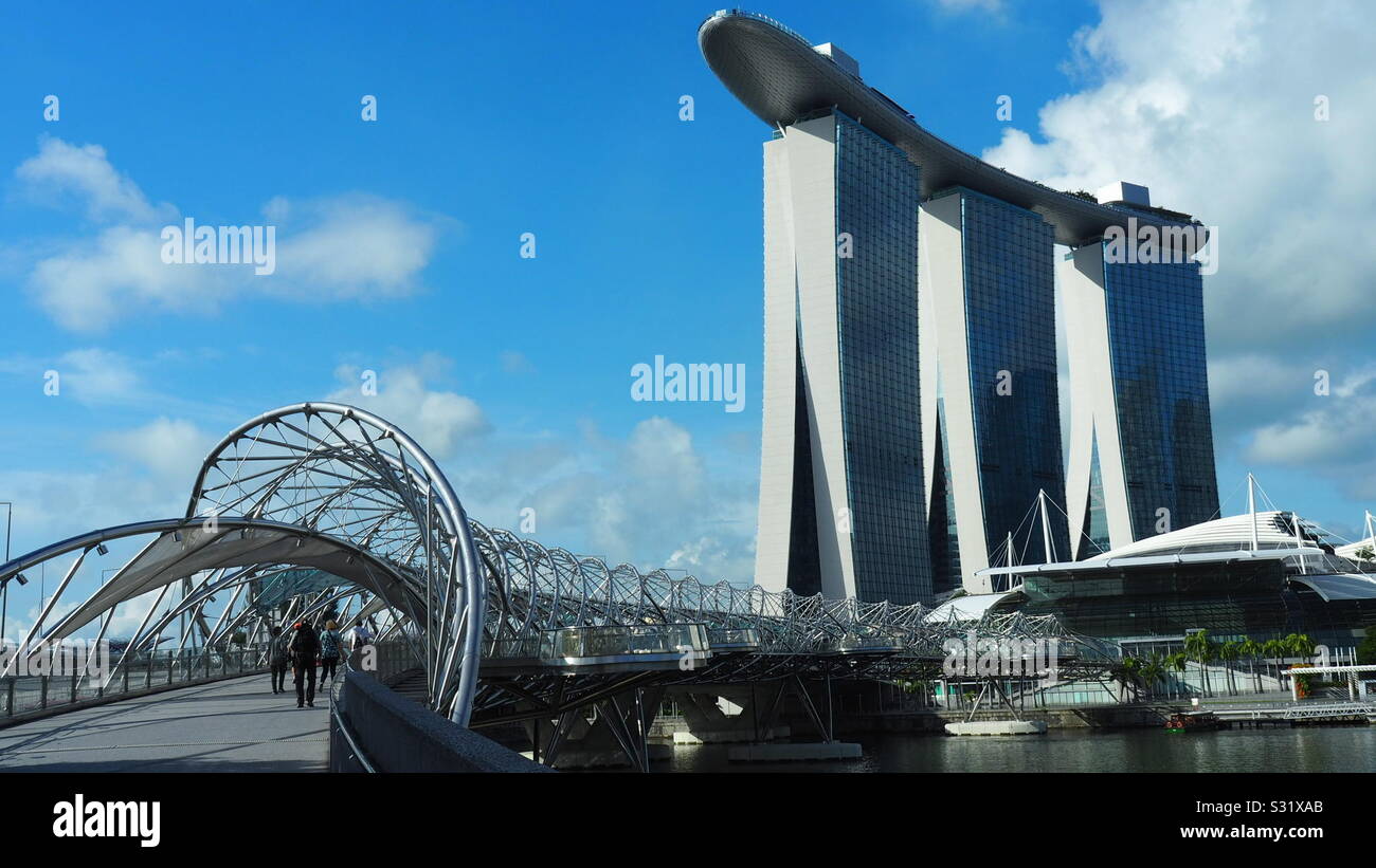 Marina Bay Sands Hotel - Smartphone Captured Stock Image