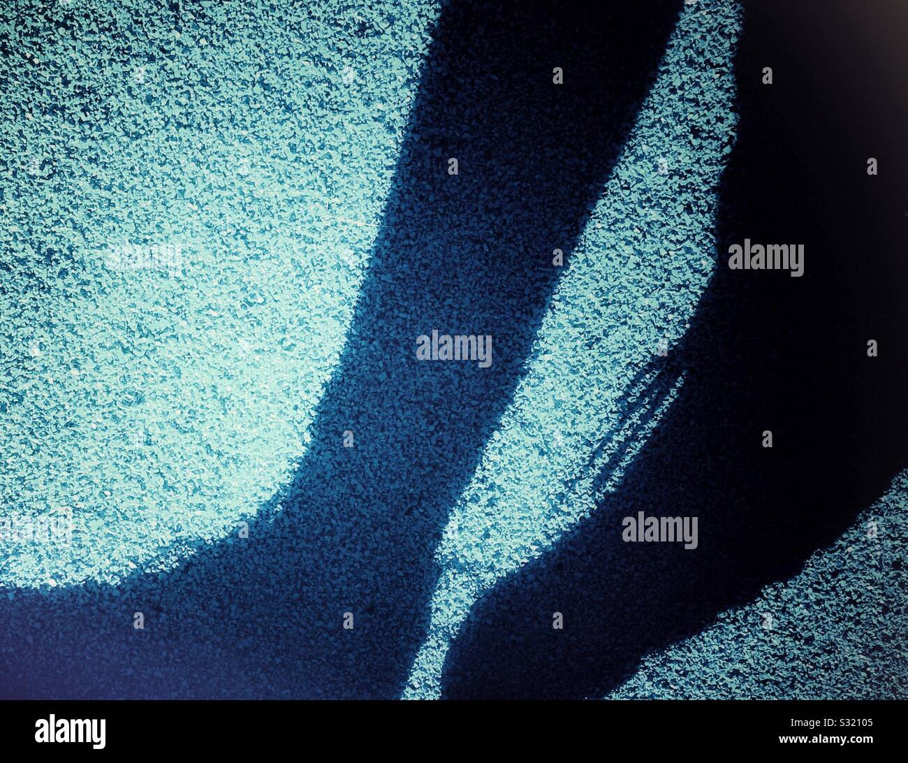 Shadow of feet walking - Smartphone Captured Stock Image