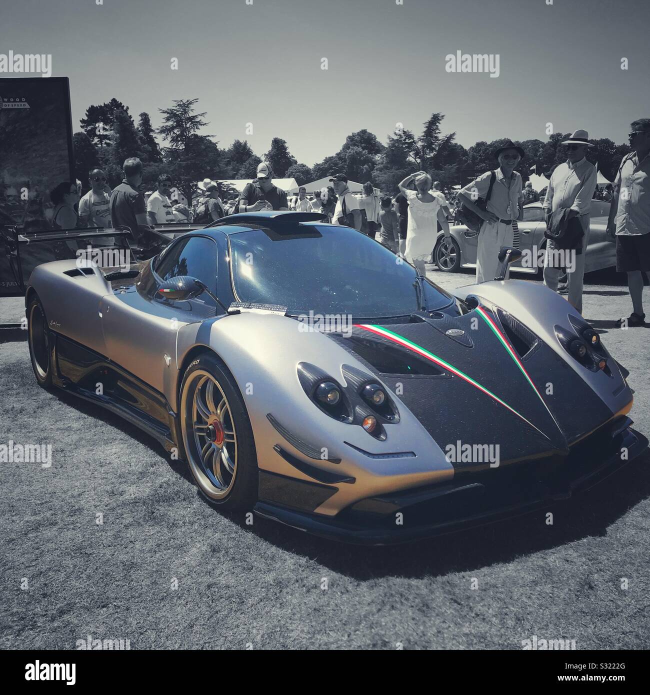 Pagani Zonda Tricolore Stock Photo