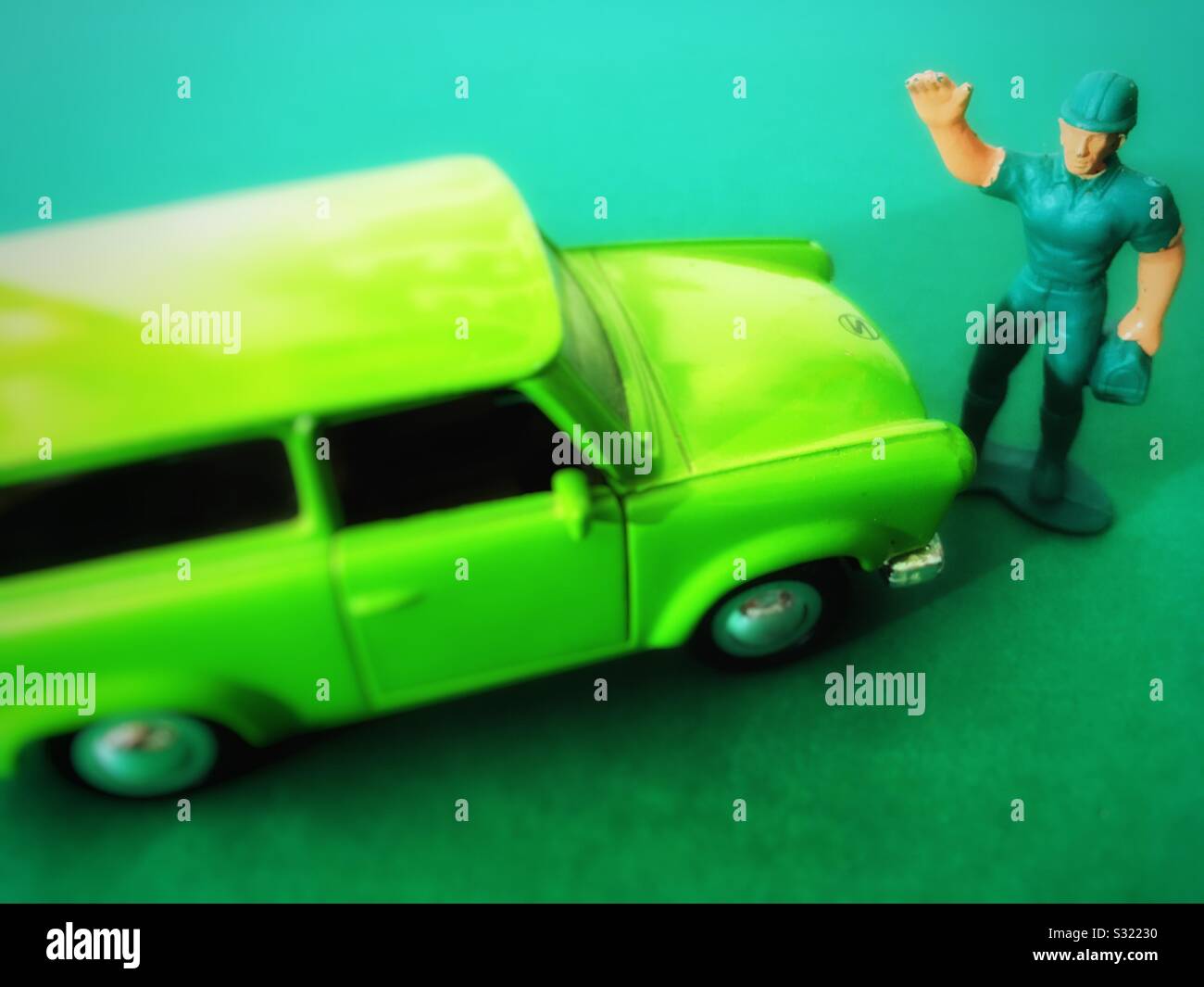 Toy car - Smartphone Captured Stock Image