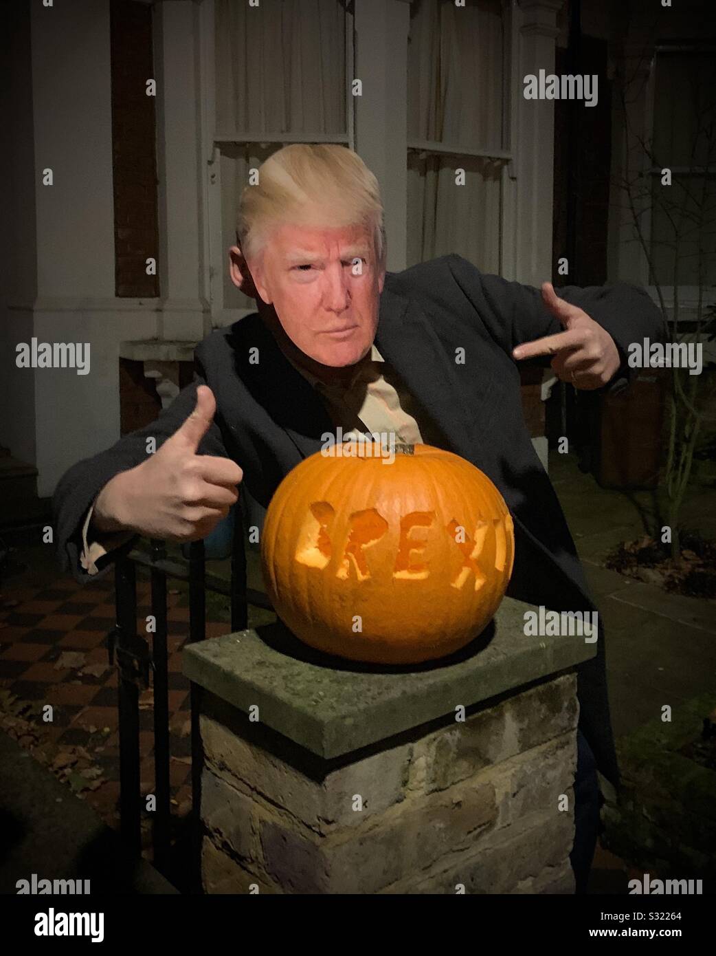 Halloween trump pumpkin hi-res stock photography and images - Alamy