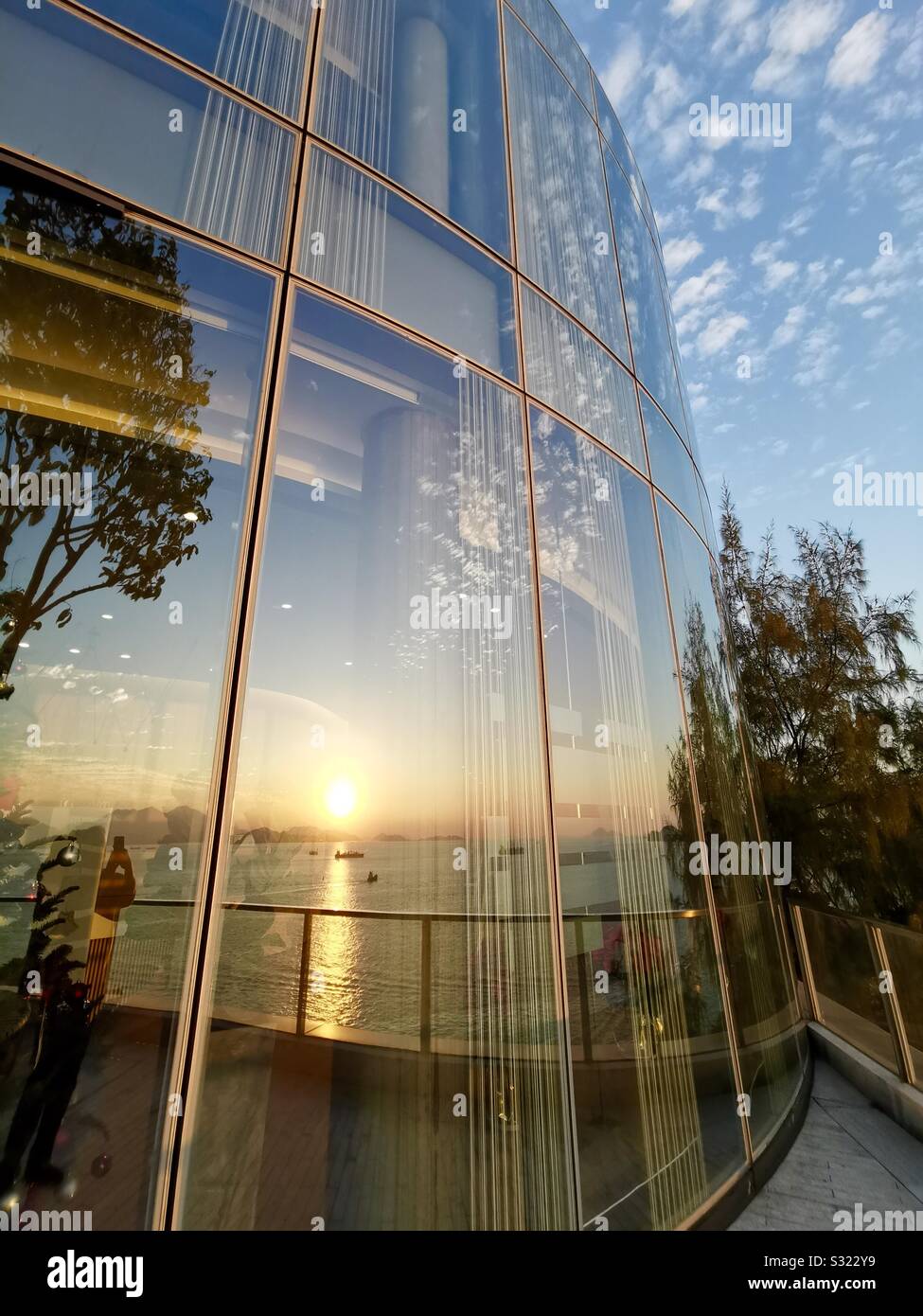 The Hong Kong jockey club university of Chicago academic complex on Mt. Davis road. - Smartphone Captured Stock Image