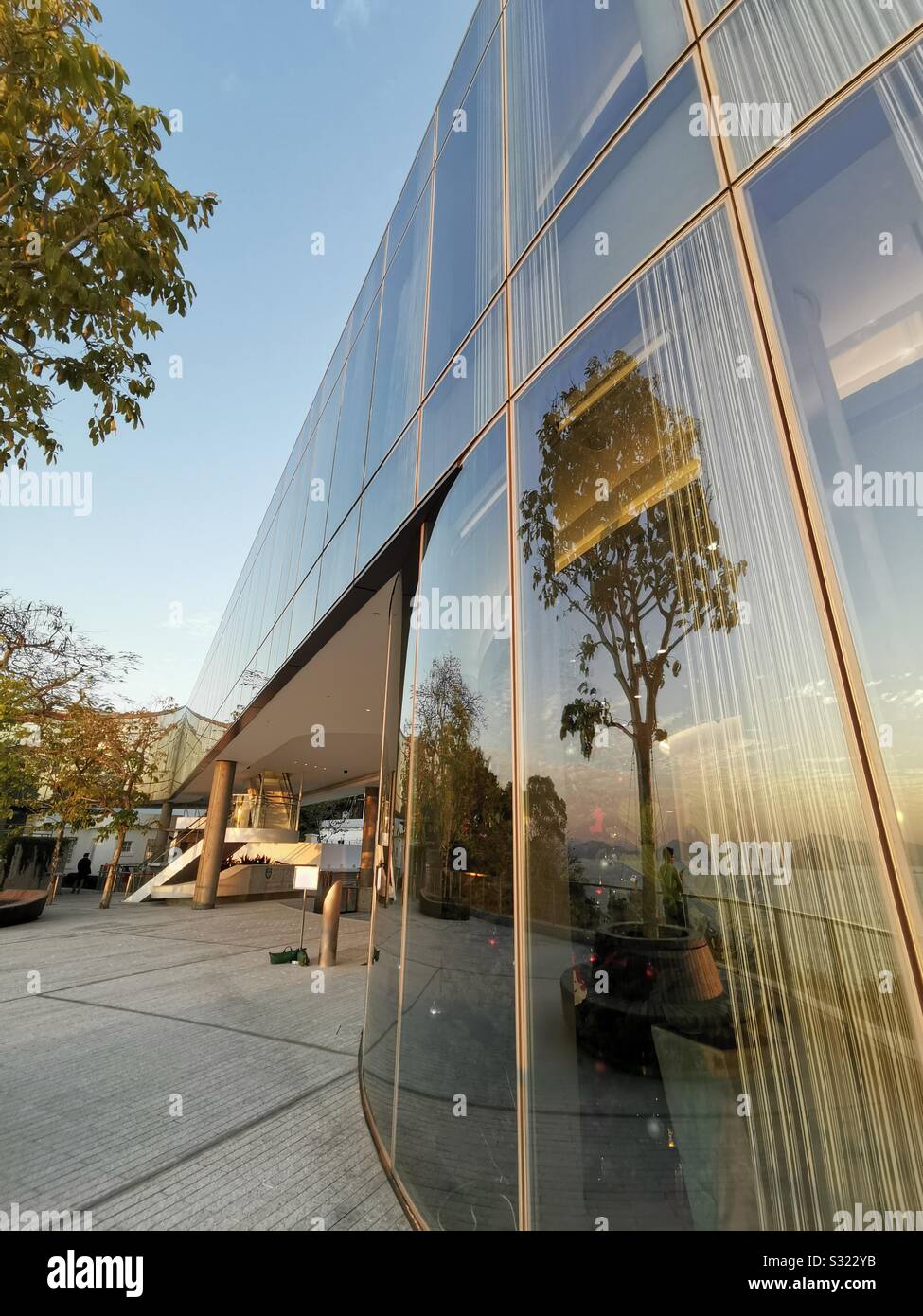 The Hong Kong jockey club university of Chicago academic complex on Mt. Davis road. - Smartphone Captured Stock Image