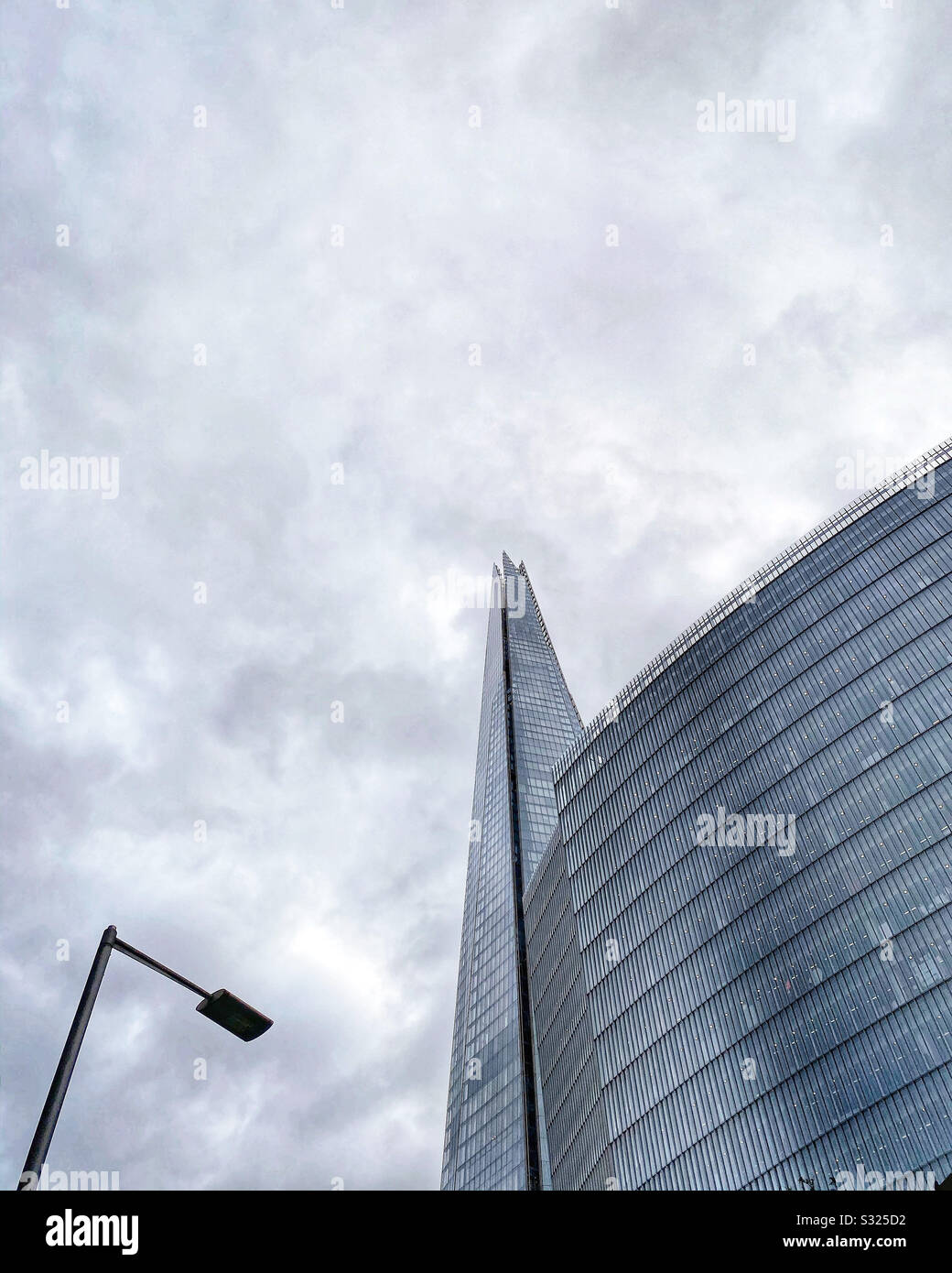 The Shard skyscraper in London, England in January 2020 - Smartphone Captured Stock Image