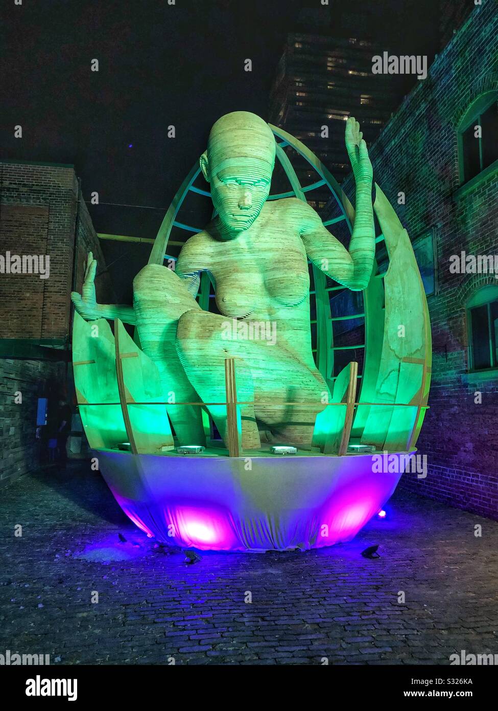 Toronto Light Fest. - Smartphone Captured Stock Image