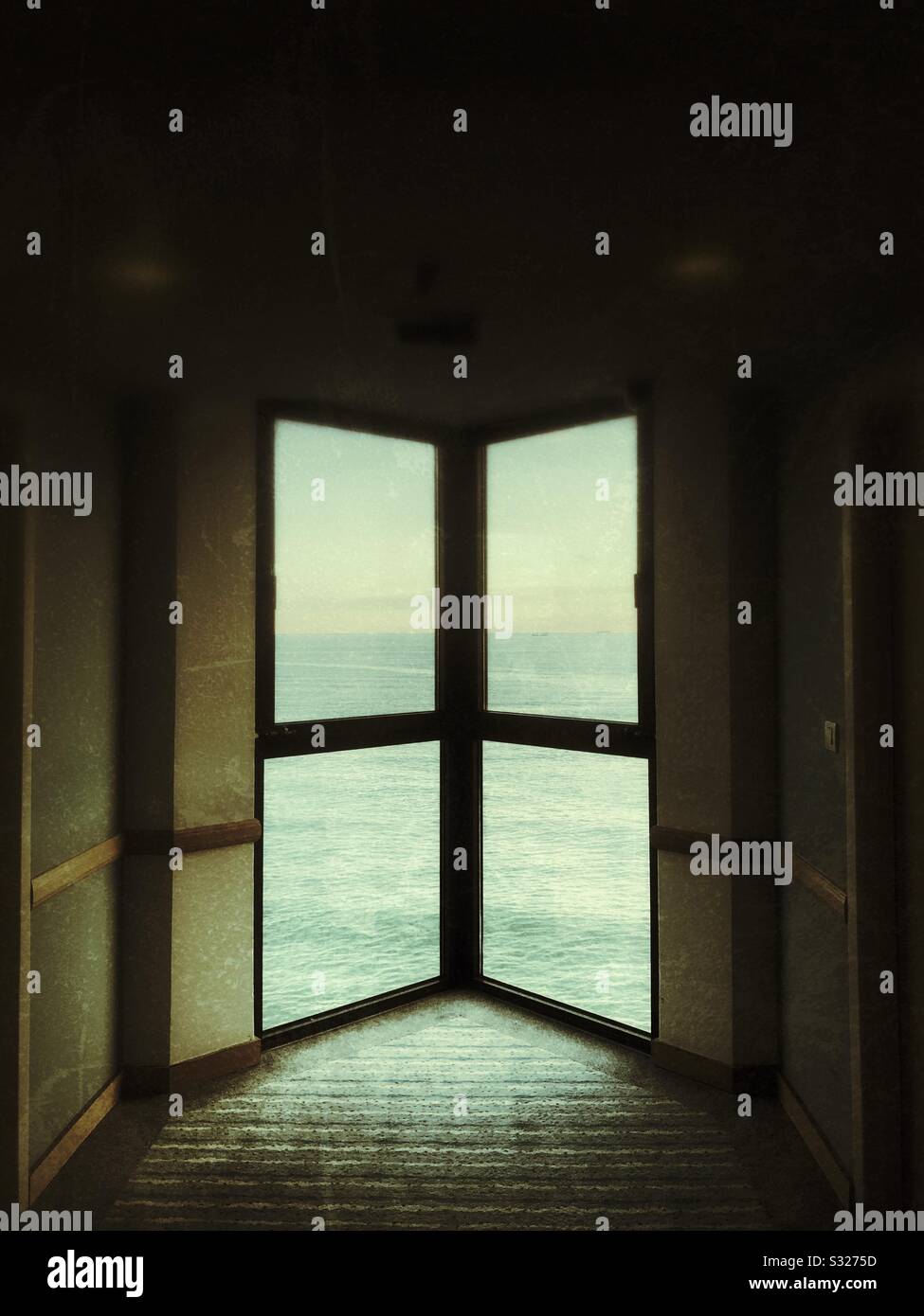 Window of light in the dark - Smartphone Captured Stock Image