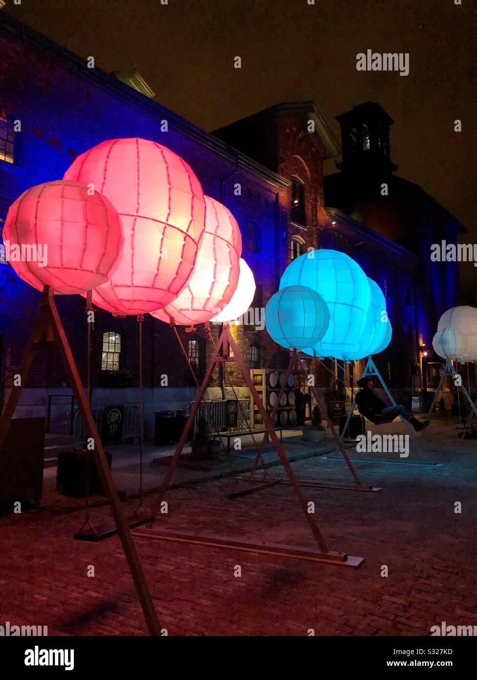 Toronto Light Fest. - Smartphone Captured Stock Image