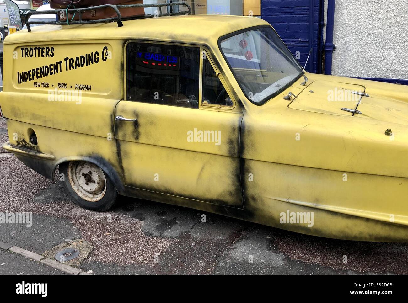 Fools and Horses Car, Dell Boy and Rodney Stock Photo
