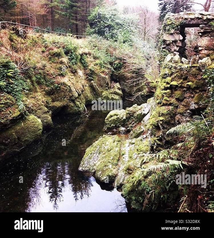 The Hermitage in Tollymore Forest Park Stock Photo