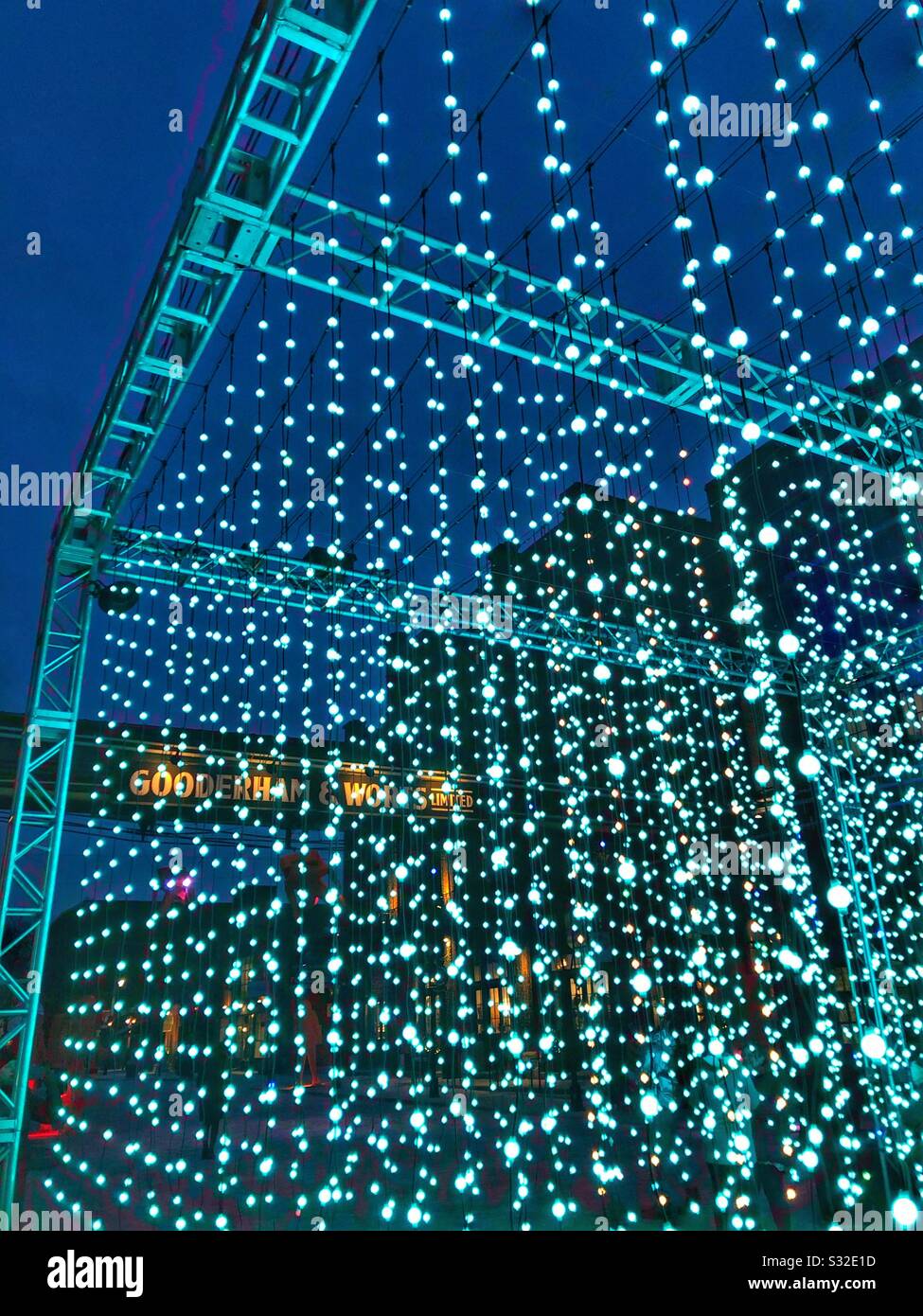 Toronto’s Light Fest. - Smartphone Captured Stock Image