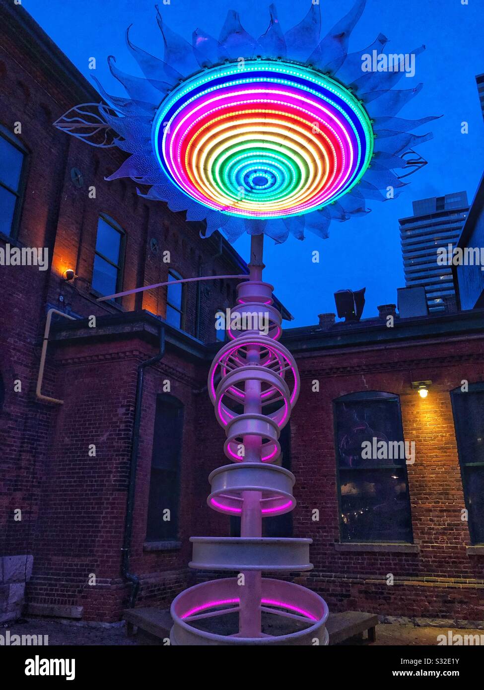 Toronto Light Fest. - Smartphone Captured Stock Image