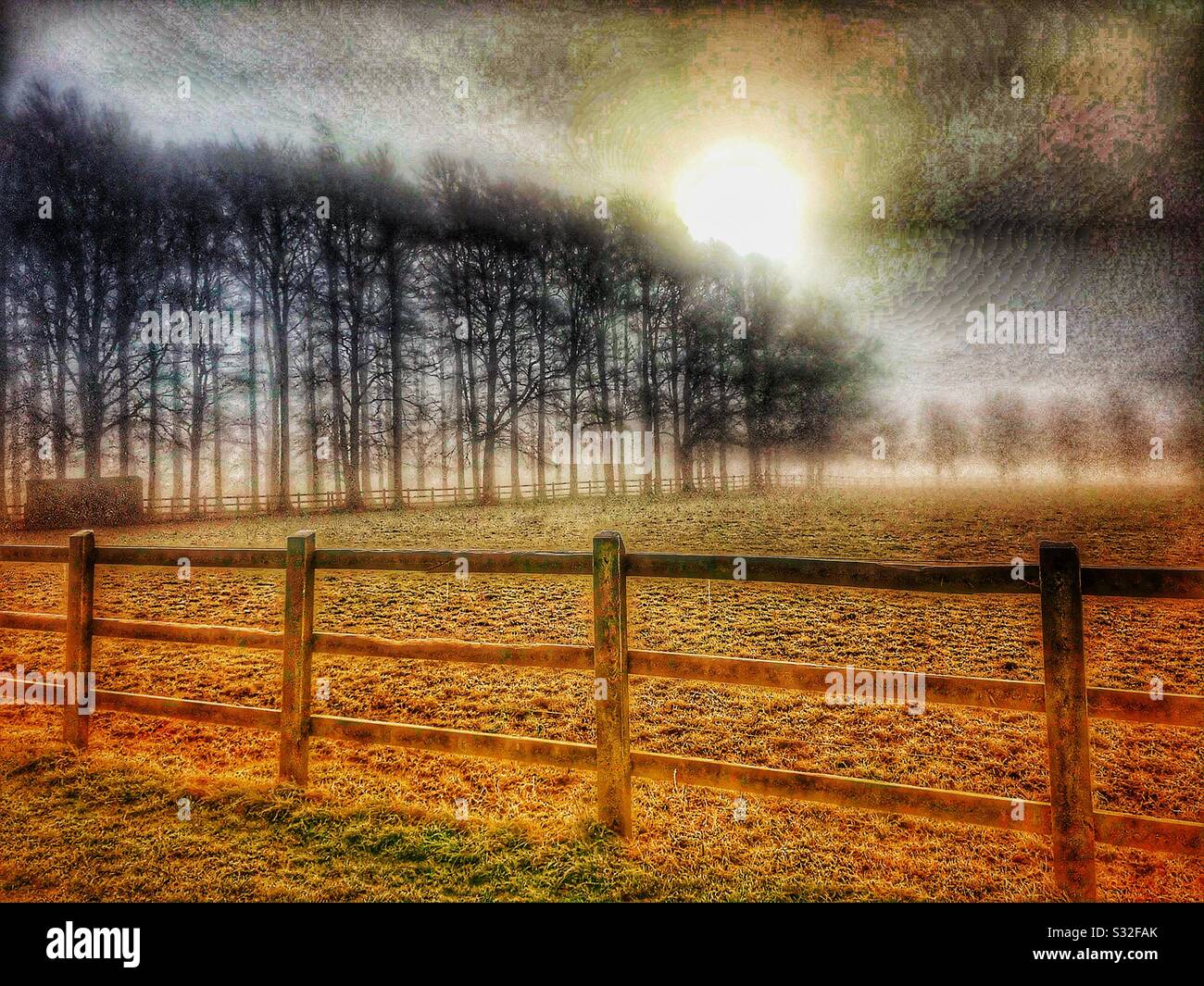 Winter sunrise - Smartphone Captured Stock Image