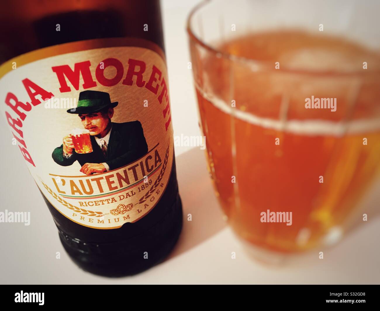 Birra Moretti premium lager Stock Photo