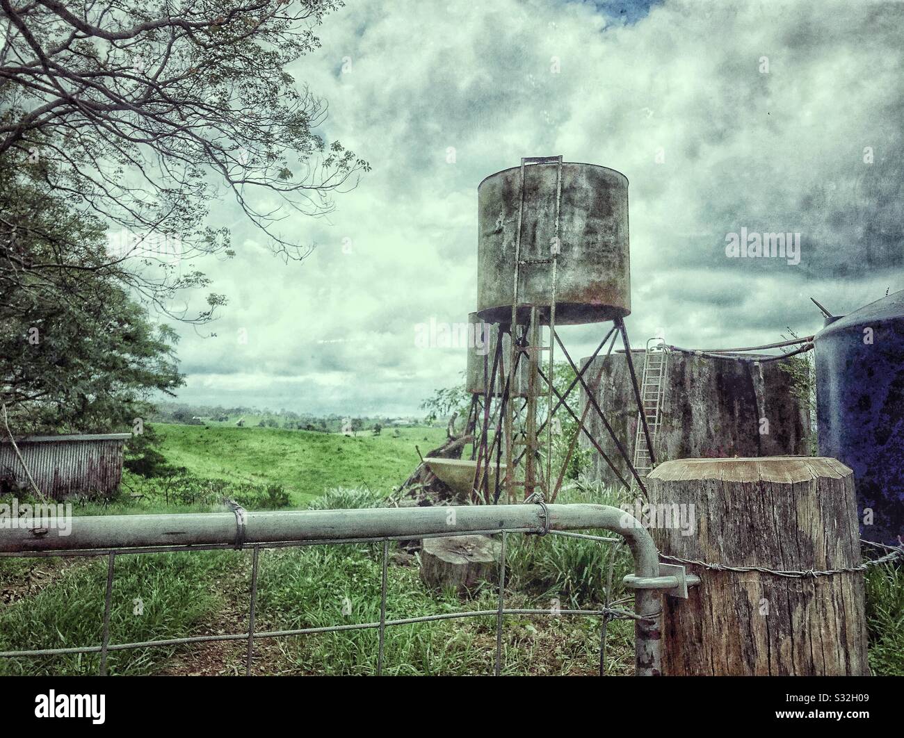 Country Queensland Australia Farm Equipment Stock Photo Alamy