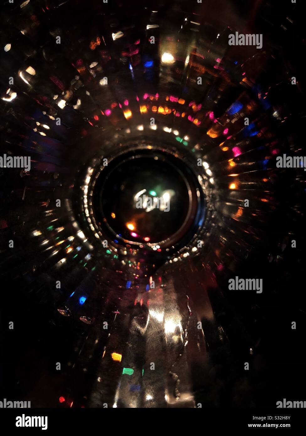 Glass see through bright lights Stock Photo Alamy