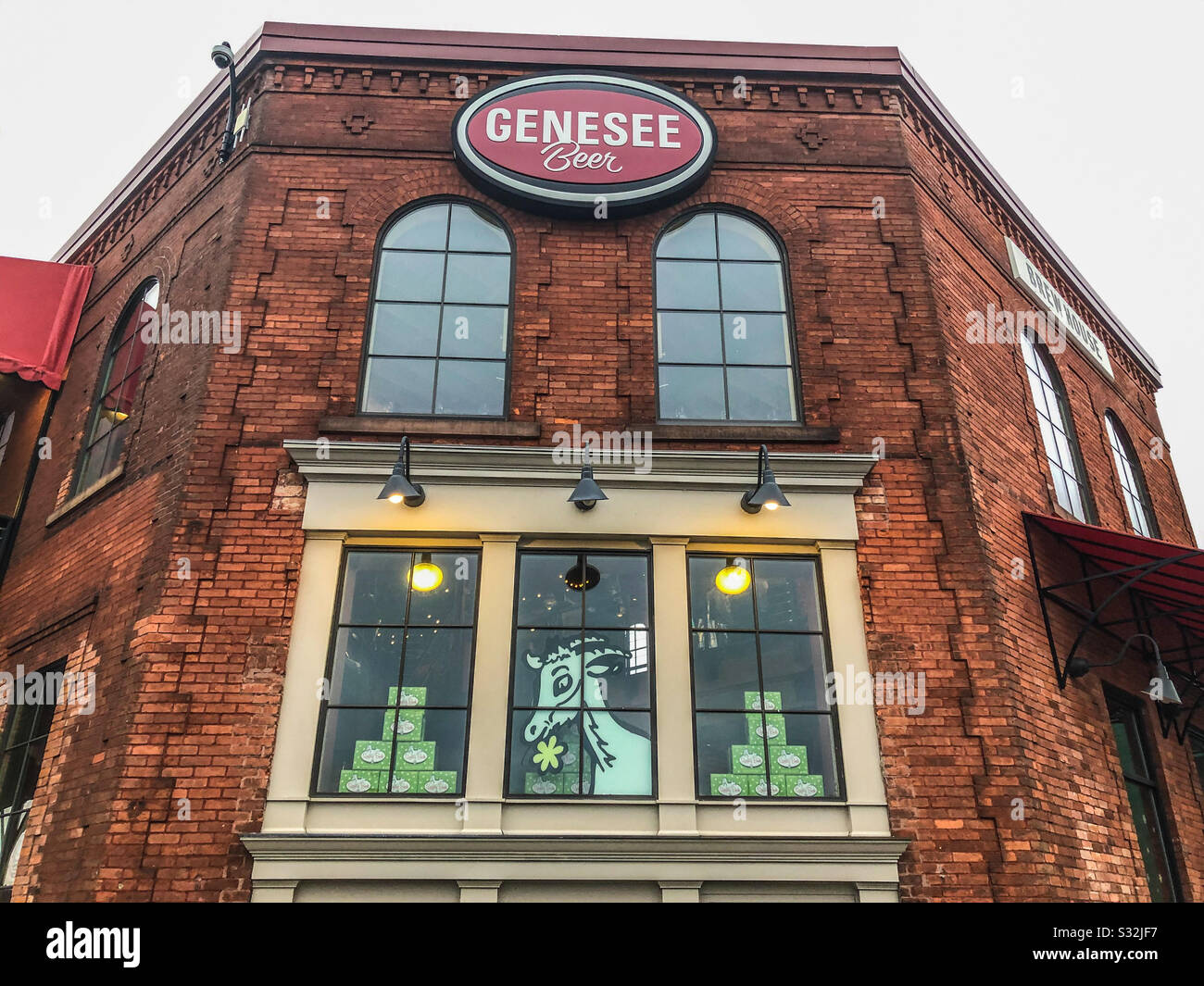 Iconic Genesee Brew House in Rochester NY Stock Photo