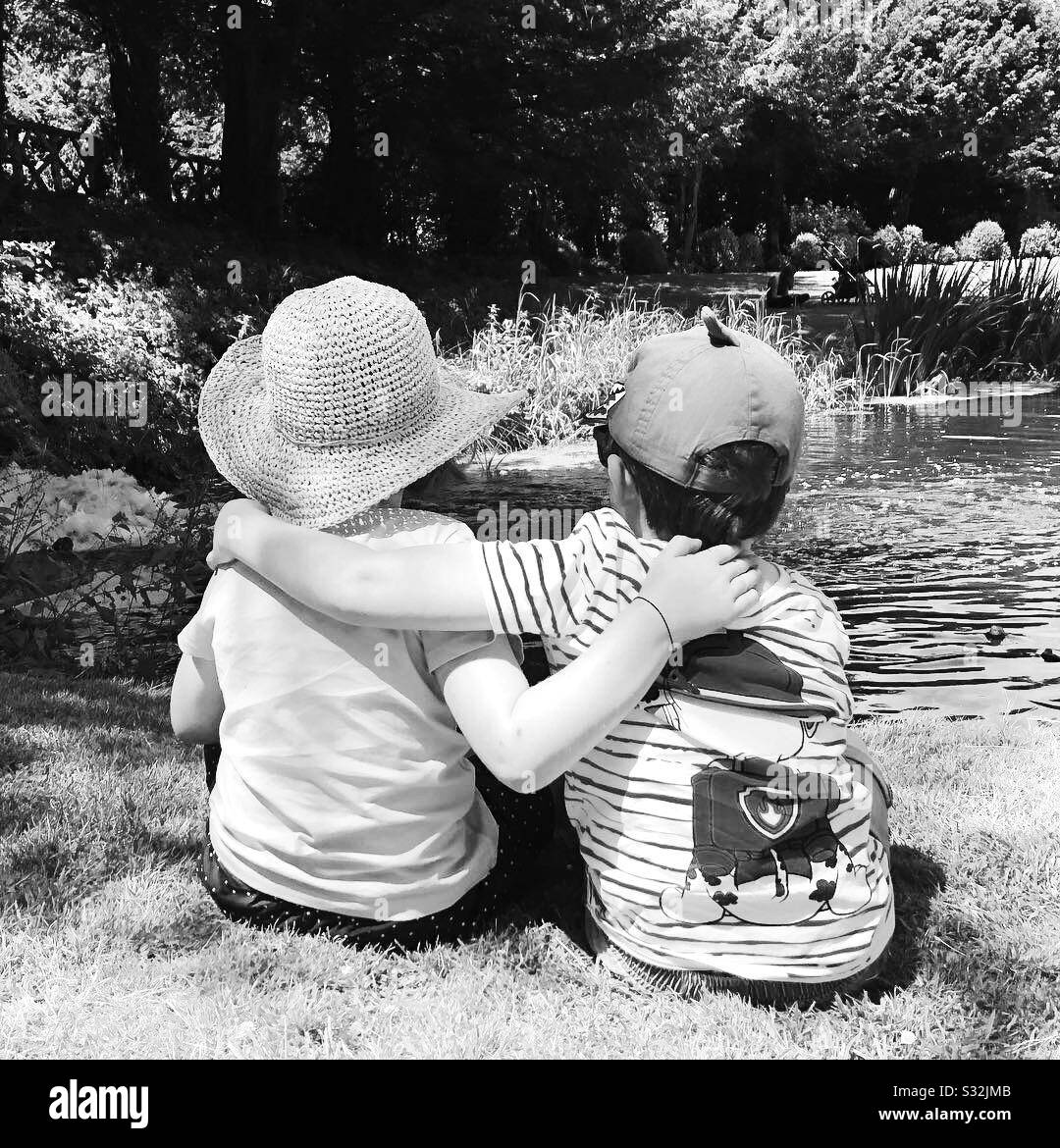 Black and childhood Black and White Stock Photos & Images - Alamy