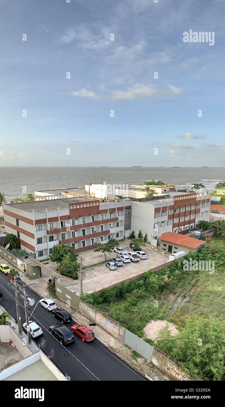 Aerial view of Ponta d’ areia São Luís Maranhão Brazil Stock Photo