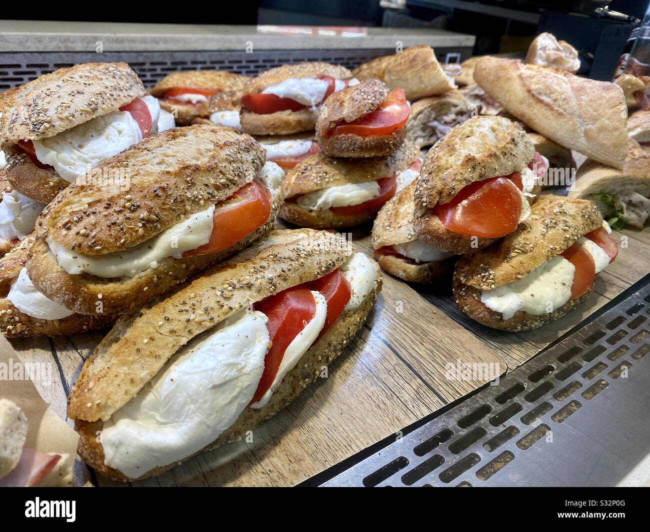 Delicious Italian panini dish Stock Photo