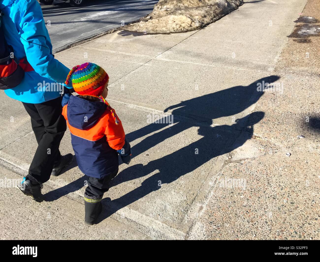 Out for a walk - Smartphone Captured Stock Image