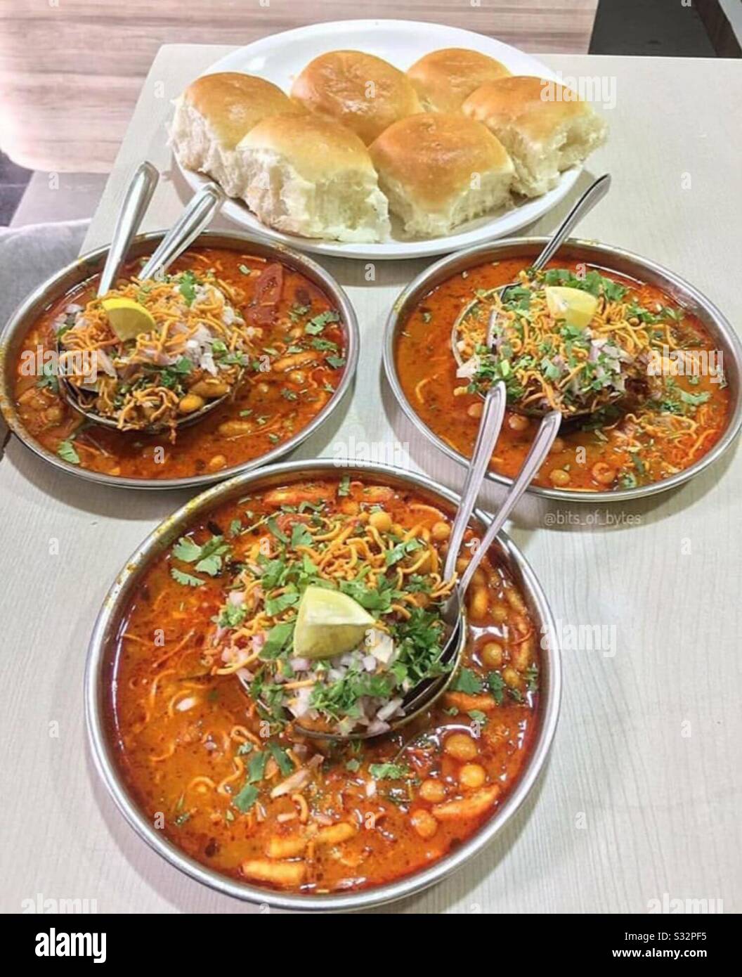 Puneri Misal spicy Indian dish , pune maharastra india Stock Photo Alamy