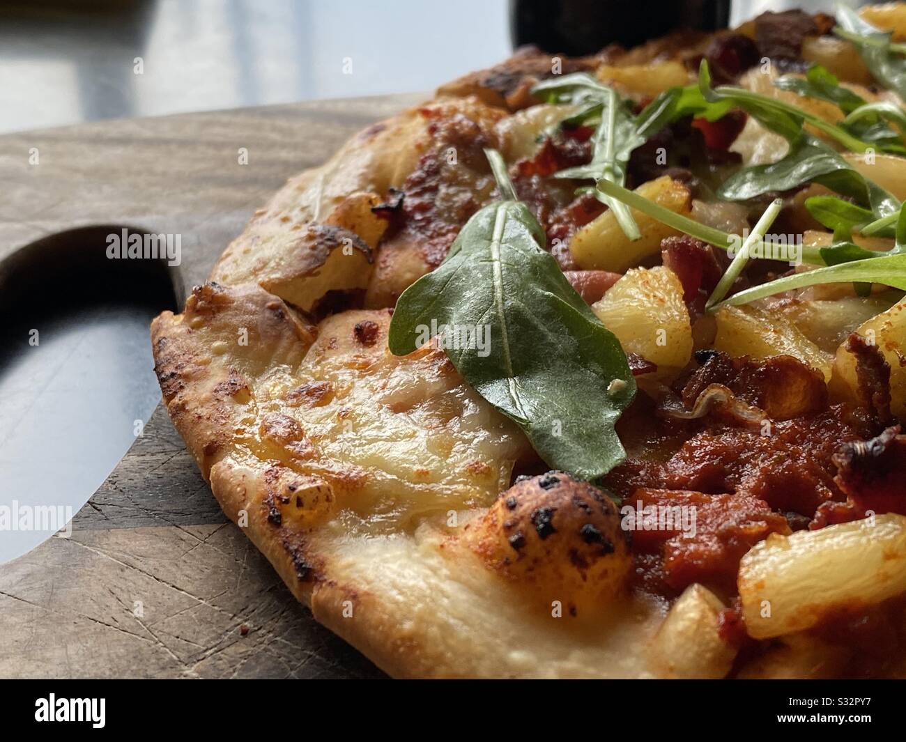 This crust pizza Stock Photo