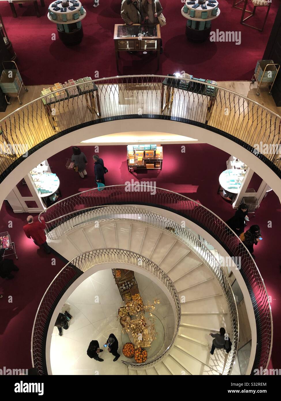 Interior of Fortnum and Mason, an upmarket food store in Piccadilly