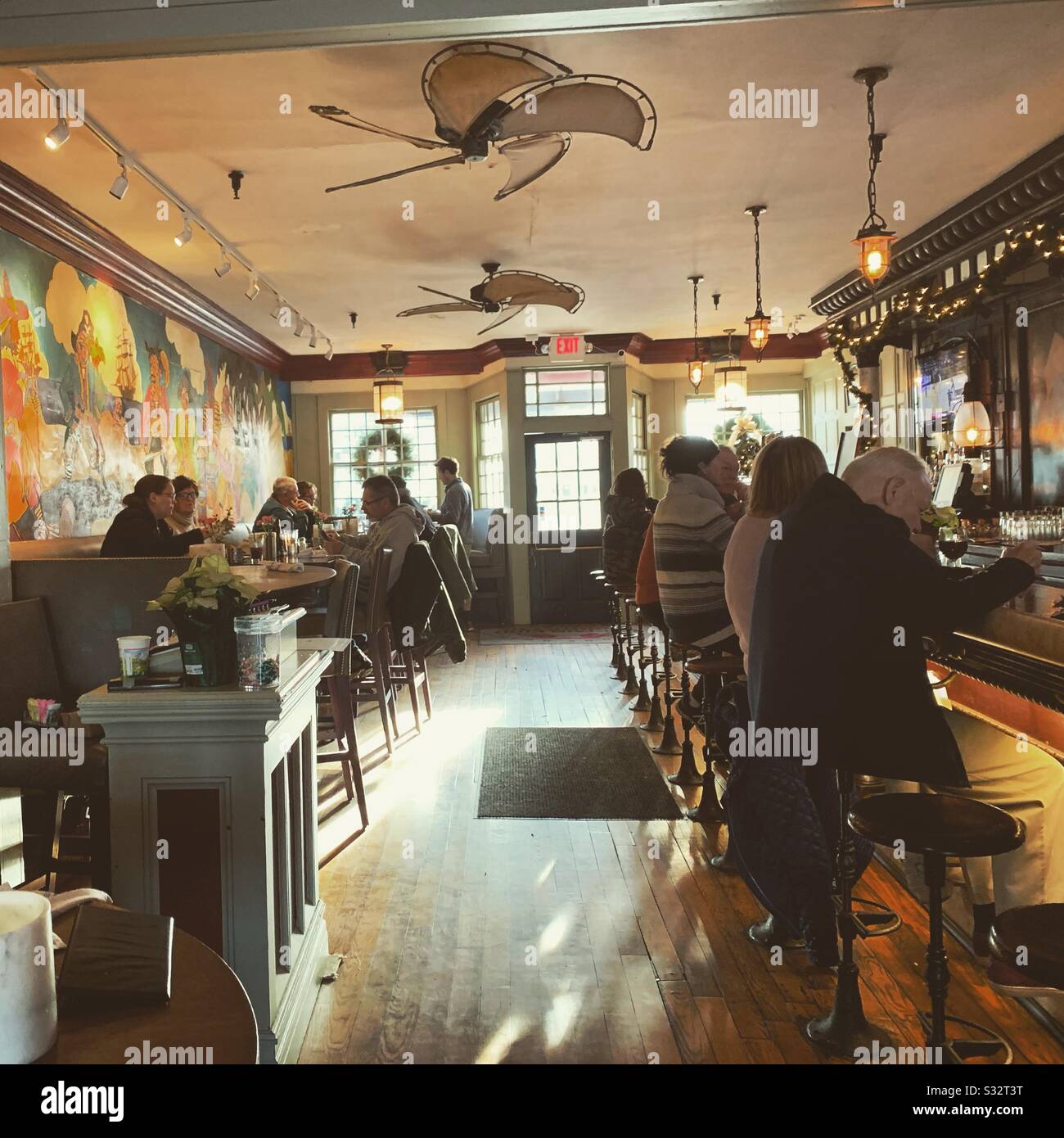 Captain Kidd restaurant, Woods Hole, Falmouth, Cape Cod, Massachusetts, United States - Smartphone Captured Stock Image