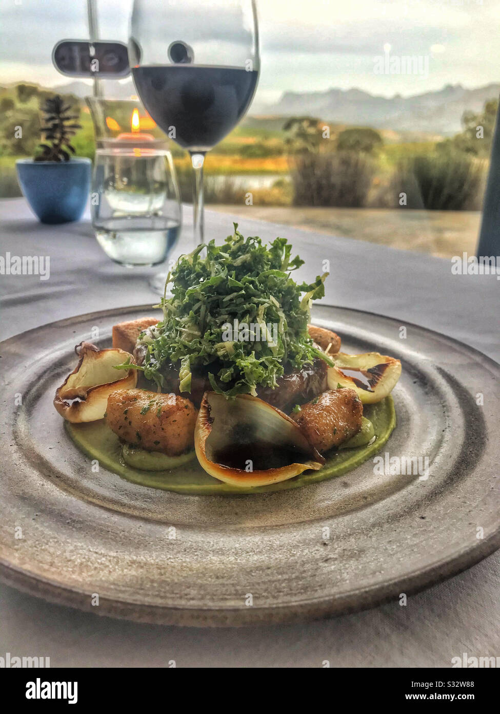 Lamb shoulder, The Restaurant at Jordan Estate, Stellenbosch, Cape