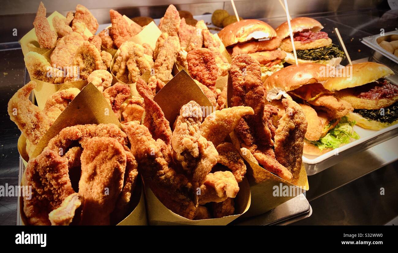 Fried crispy chicken - Smartphone Captured Stock Image