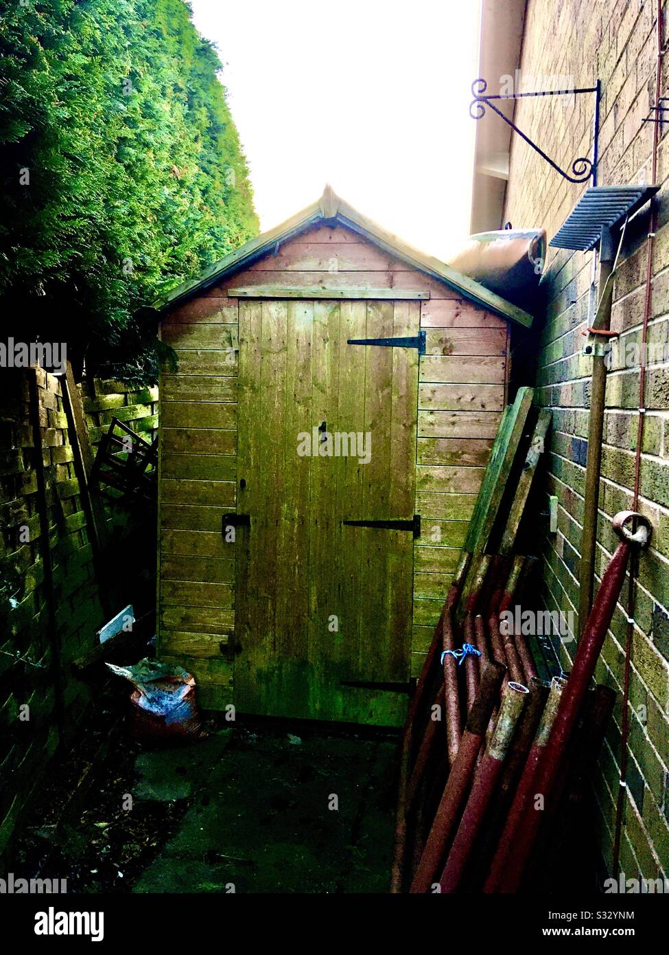 Garden shed Stock Photo