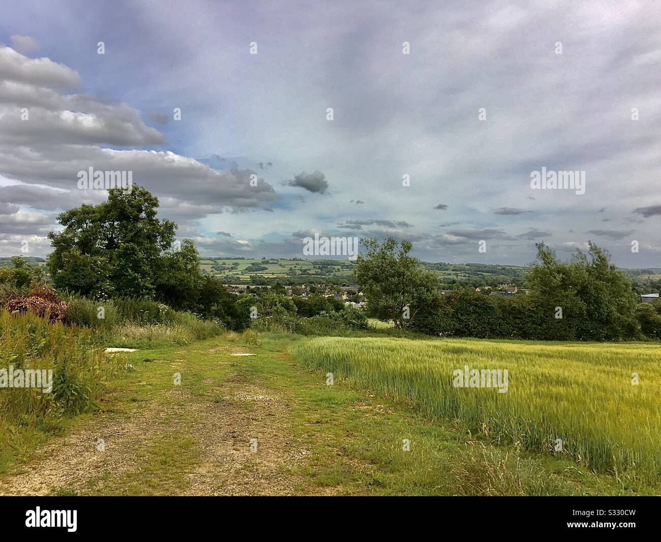 England in the summertime. - Smartphone Captured Stock Image