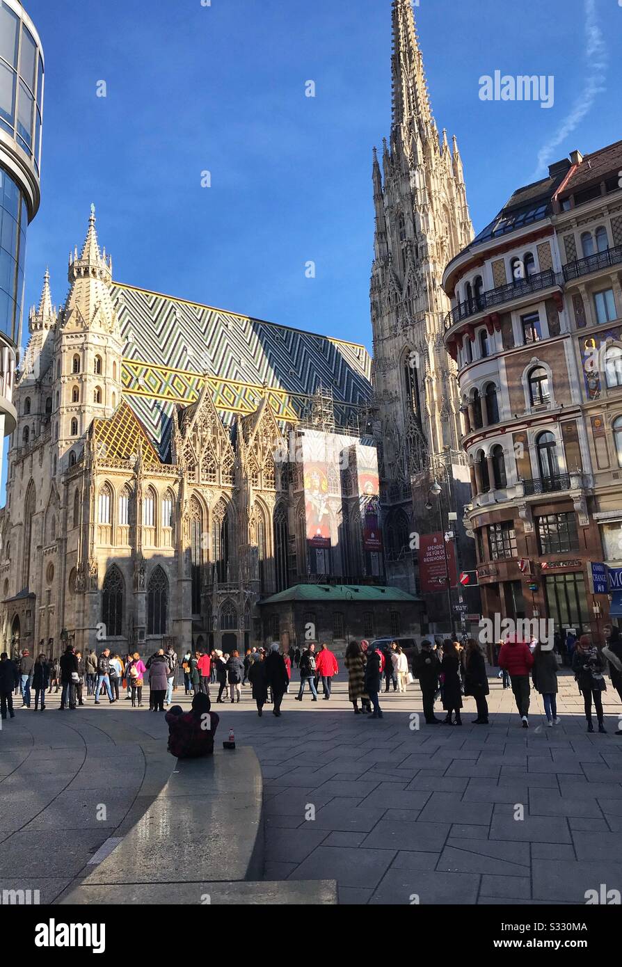 St Stephen’s Cathedral, Vienna, Austria - Smartphone Captured Stock Image