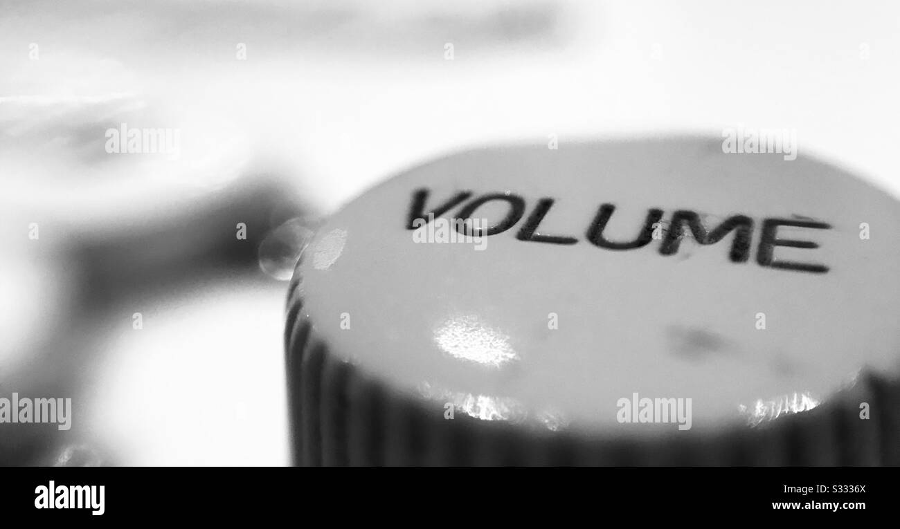 Guitar volume knob close up Stock Photo Alamy