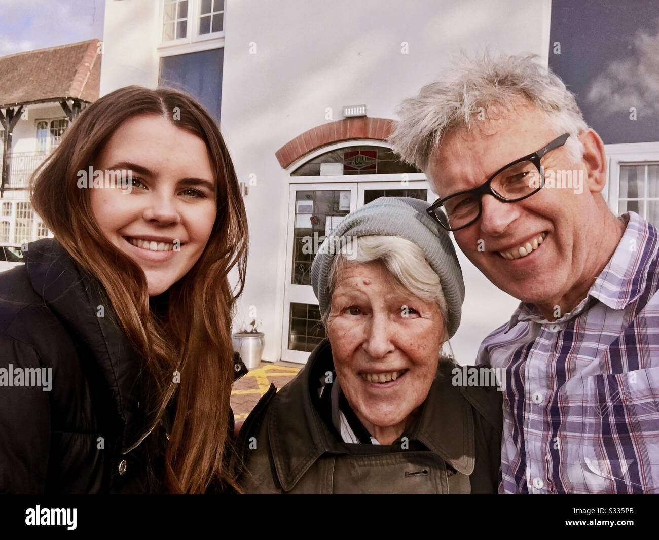 Three generations Stock Photo