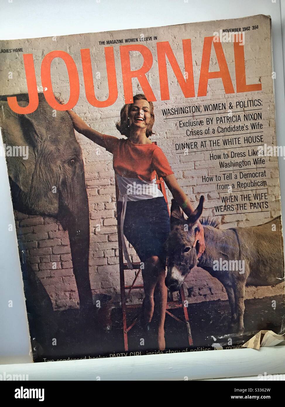 Cover of a 1962 ladies home journal magazine, USA - Smartphone Captured Stock Image