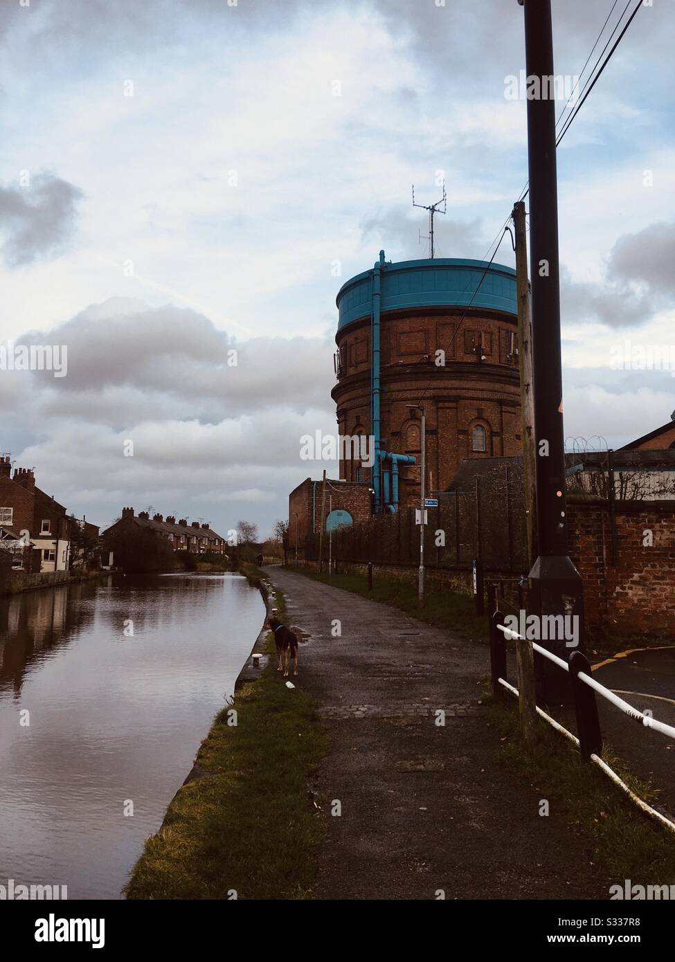 Chester canal and water works Stock Photo