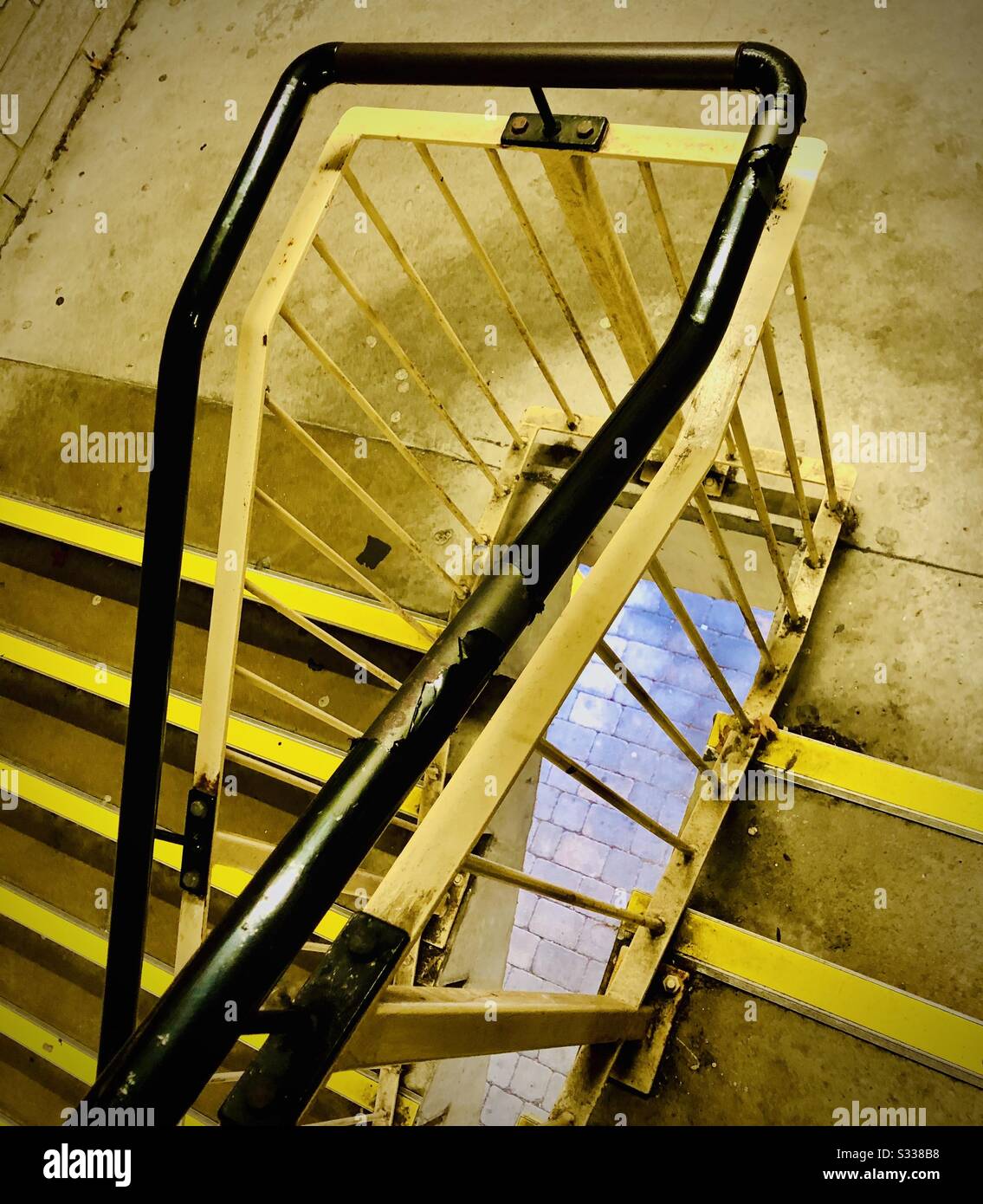 Multi storey car park steps Stock Photo Alamy