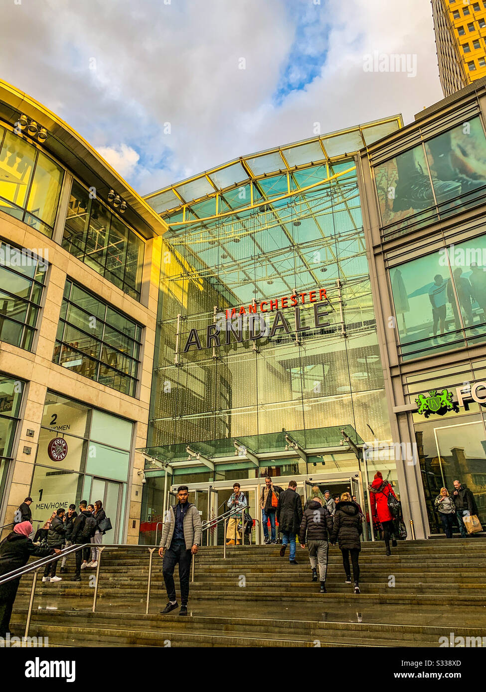 Manchester arndale centre entrance - Smartphone Captured Stock Image