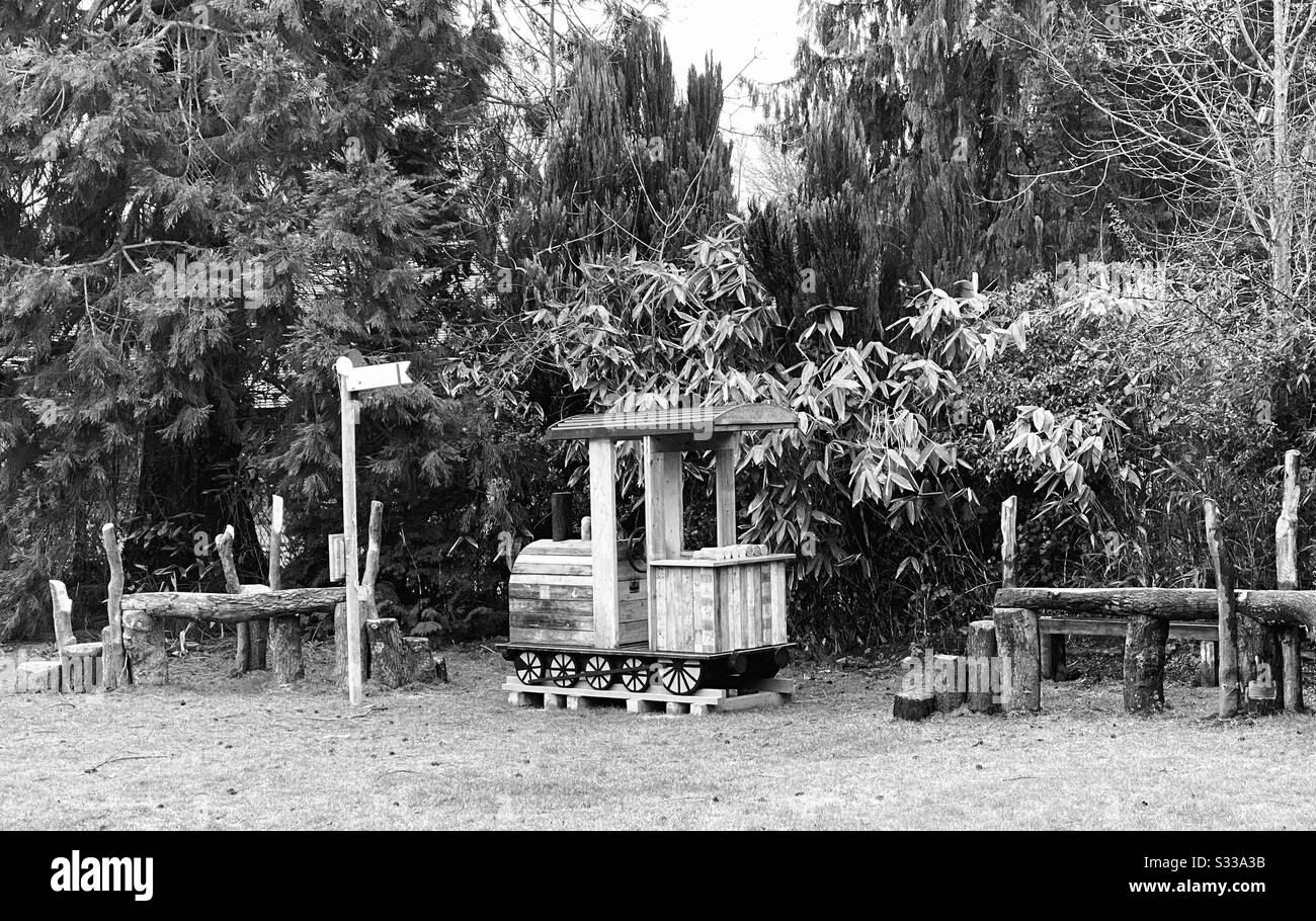 wooden play train