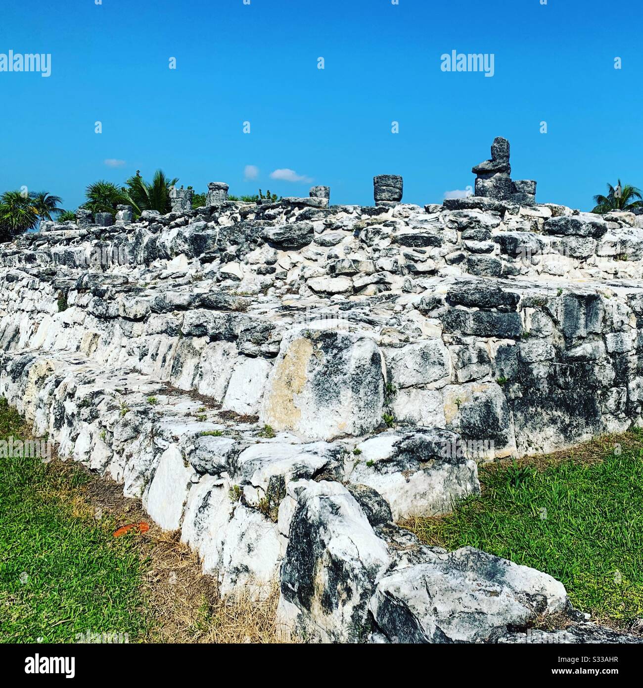 El Rey archaeological site, Cancun, Quintana Roo, Mexico Stock Photo ...