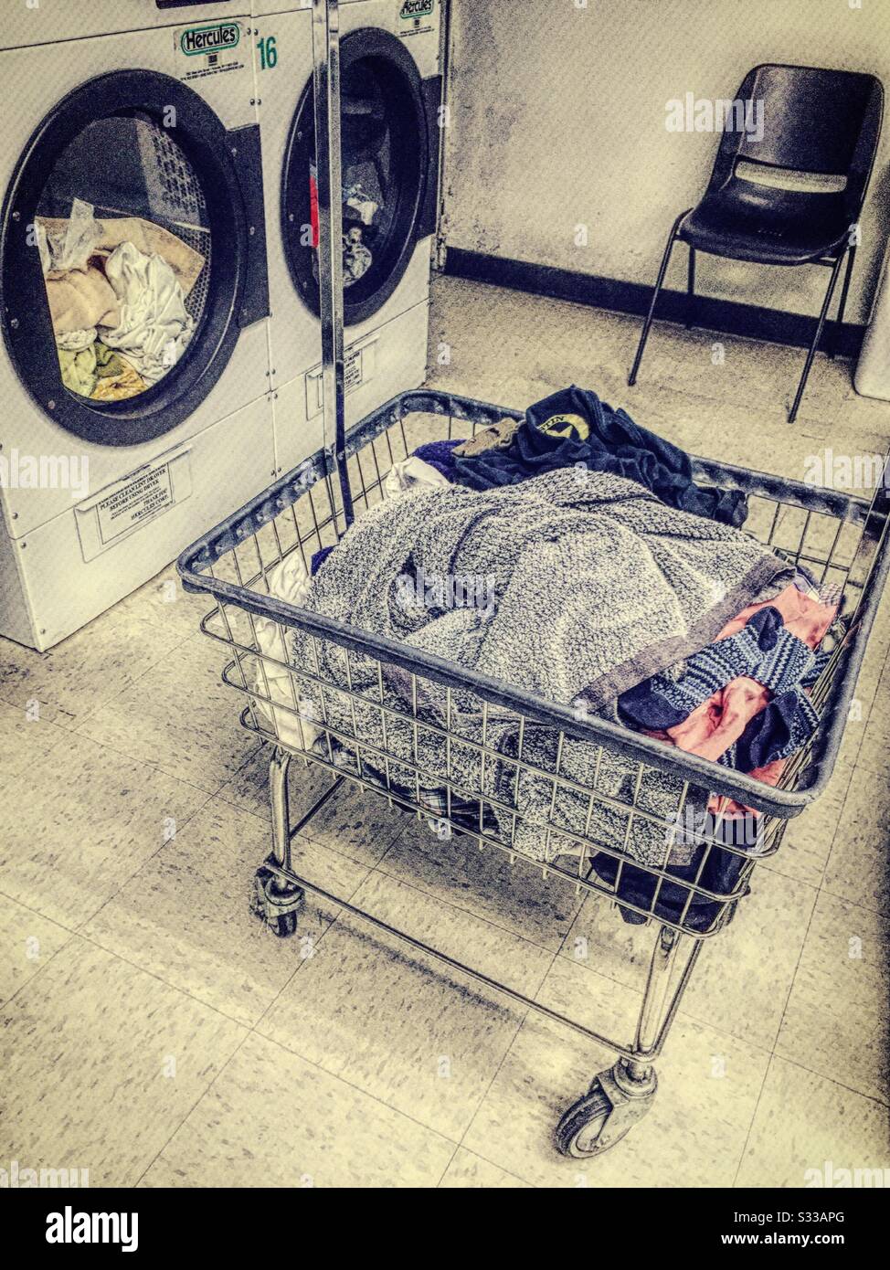 Laundromat basket sale