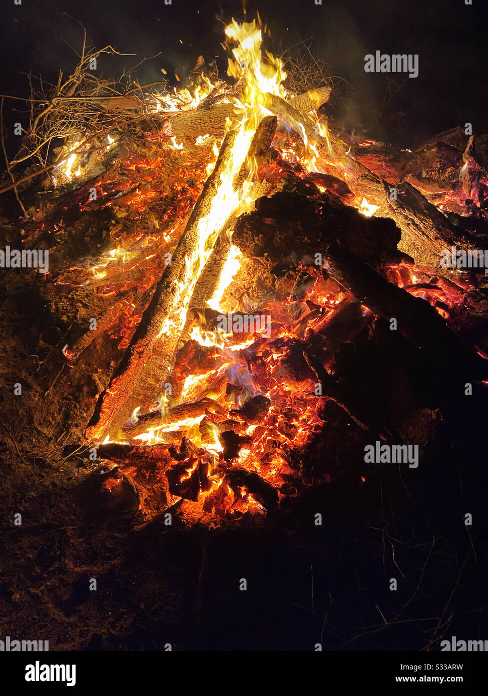 Bonfire - Smartphone Captured Stock Image