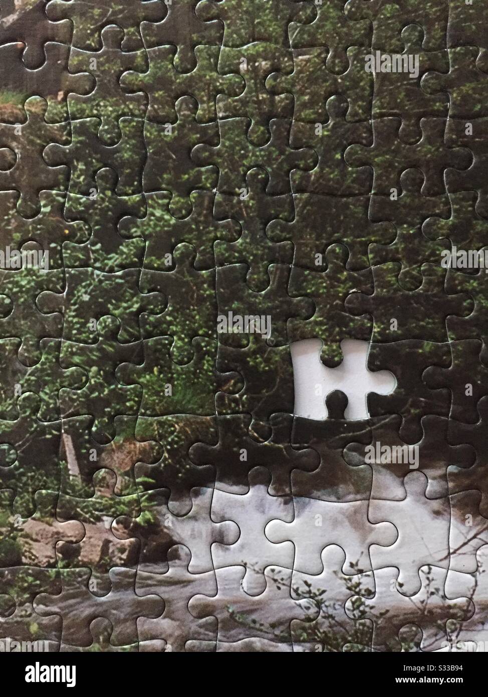 Missing piece Stock Photo