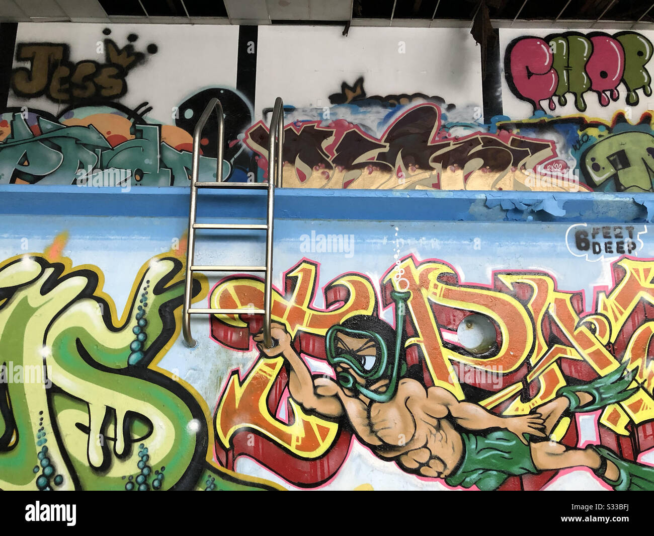 Swimming Pool Graffiti High Resolution Stock Photography And Images Alamy