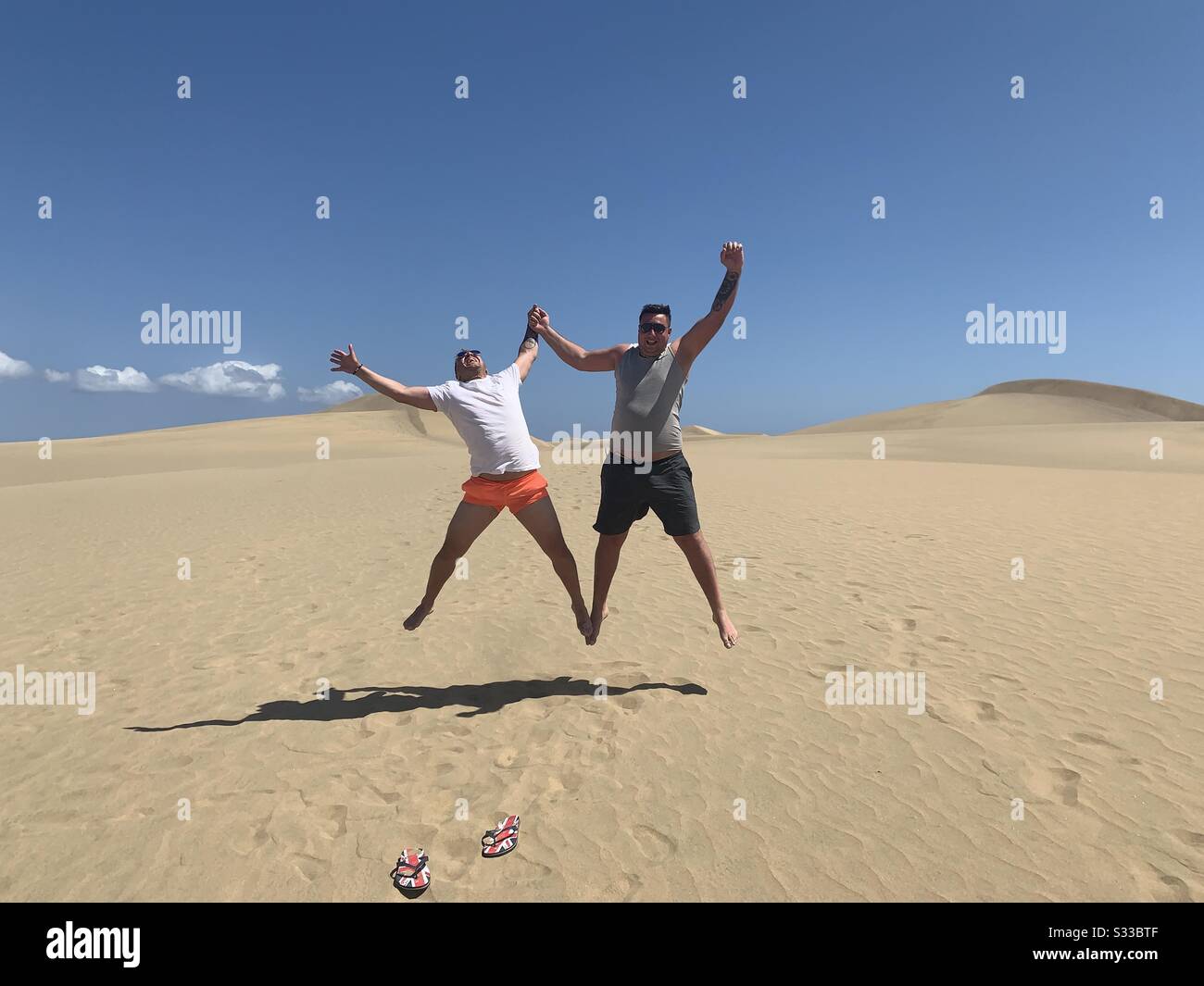 Me and my best friend in holiday Stock Photo