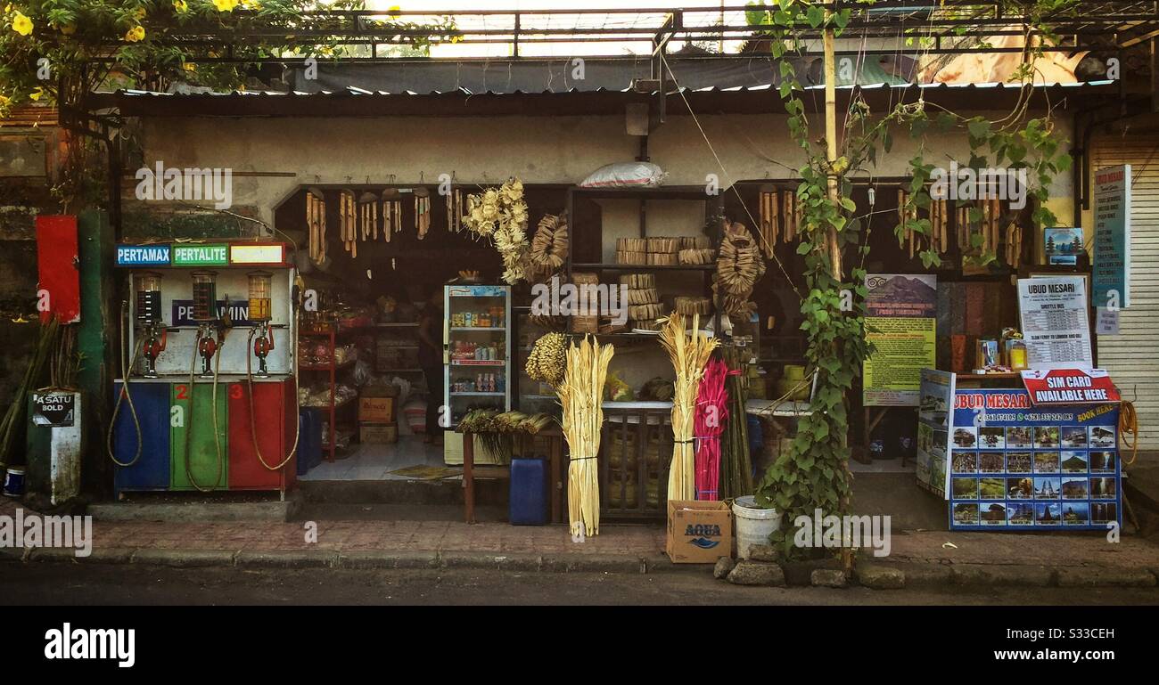 A shop in Ubud, Bali, Indonesia - Smartphone Captured Stock Image