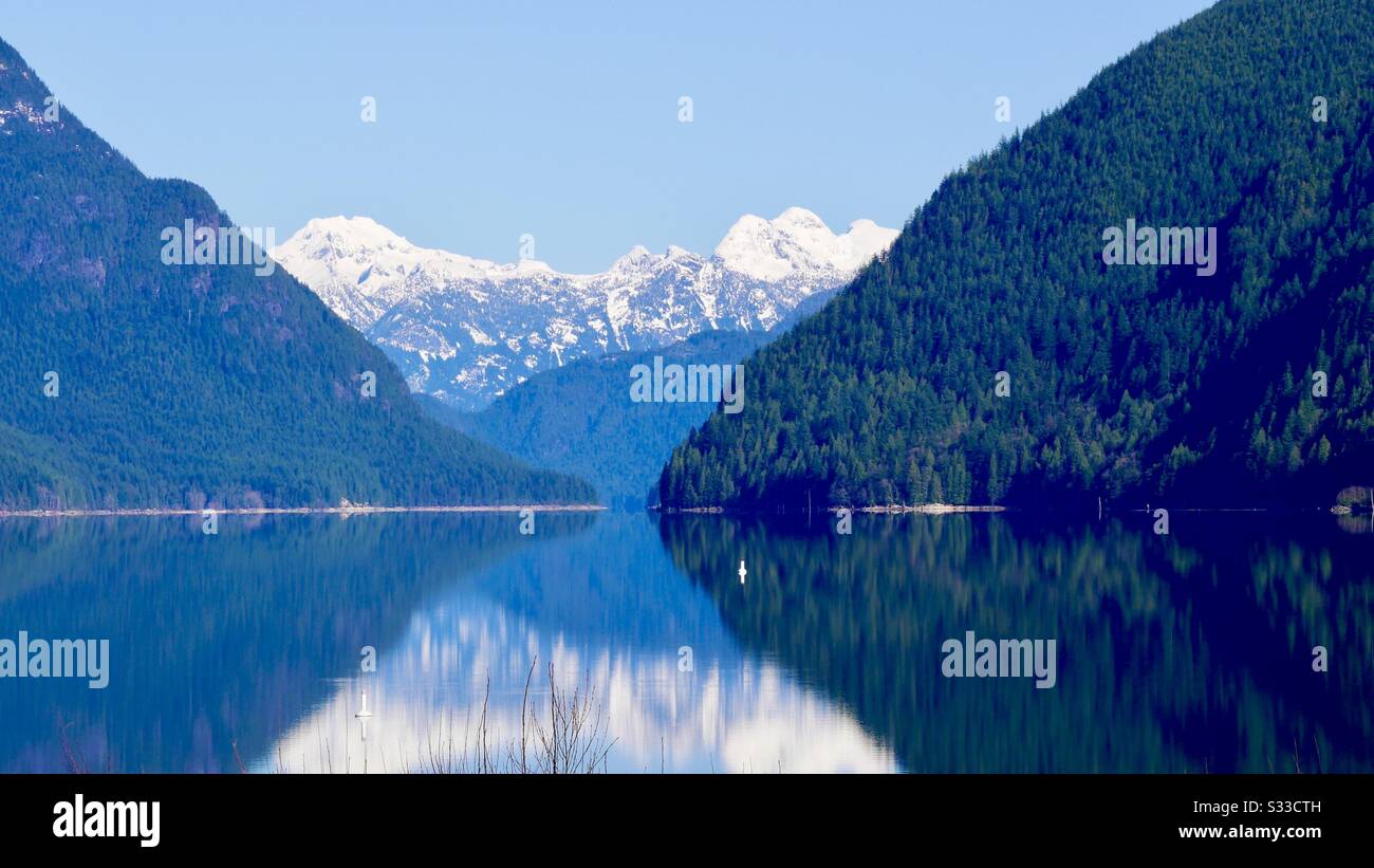 Alouette lake in Golden Ears park Vancouver Canada Stock Photo